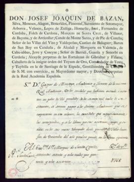 Libramiento general correspondiente a enero de 1801