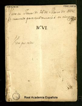 Elogio de Felipe V el Animoso presentado al Premio de Elocuencia de 1778 con el número VI