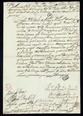 Libramiento de 1813 reales de vellón a favor de Francisco Antonio Zapata