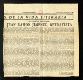 Juan Ramón Jiménez, retratista