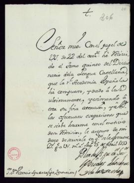 Carta de Nicolás (ileg.) de la Cerda a Vincencio Squarzafigo de agradecimiento por el envío del t...