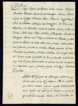 Libramiento de 1200 reales de vellón a favor de Mauricio de Cano y Llano por su sueldo de conserje