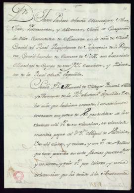Libramiento de 1121 reales de vellón a favor de Miguel Gutiérrez de Valdivia