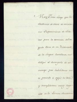Carta de Bernardo Iriarte a Francisco Antonio de Angulo con la que le remite una porción de cédul...