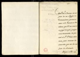 Carta de Juan Trigueros a Francisco Antonio de Angulo de acuse de recibo de los dos legajos de do...