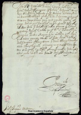 Licencia concedida por Cristóbal Damasio, inquisidor ordinario de corte, para la impresión del se...