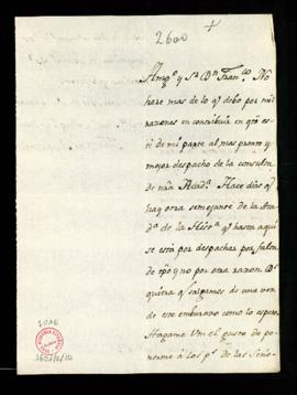 Carta de Fernando de Magallón a Francisco Antonio de Angulo en la que le asegura que hará lo posi...