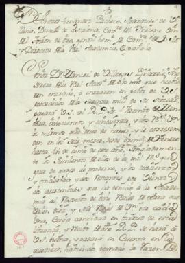 Libramiento de 852 reales de vellón a favor de Jacinto de Mendoza