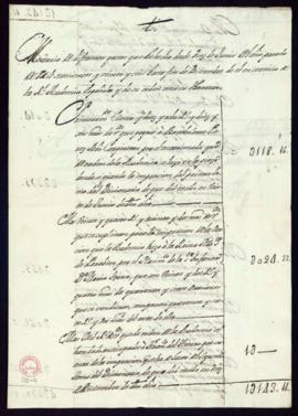 Memoria de gastos del tesorero del 10 de junio de 1726 al 16 de enero de 1727