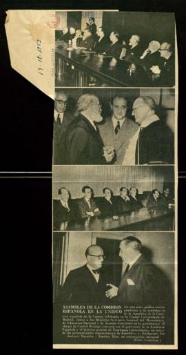 Selección de fotografías del acto de constitución de la Asamblea de la comisión española en la Un...