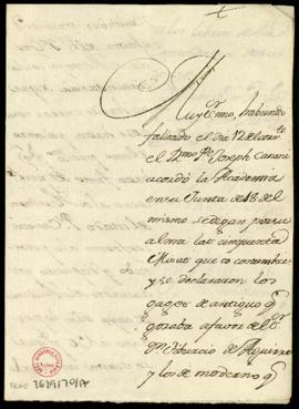 Carta de Francisco Antonio de Angulo a Francisco Antonio Zapata en la que le comunica la reorgani...