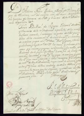 Libramiento de 1509 reales de vellón a favor de Francisco Antonio Zapata