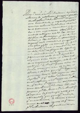 Minuta de la carta [de Francisco Antonio de Angulo] de encargo a José Torrero de las voces de fon...