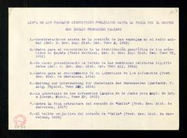 Lista de los trabajos, obras científicas y traducciones de obras científicas publicadas hasta 194...