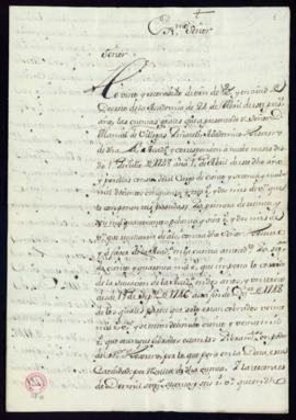 Informe de las cuentas desde 1.º de julio de 1748 hasta 1.º de abril de 1749