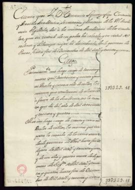 Cuentas del tesorero de 1735