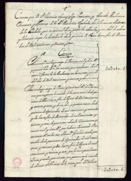 Cuentas de D. Vincencio Squarzafigo desde el 1 de enero de 1733 hasta fin de diciembre de dicho año