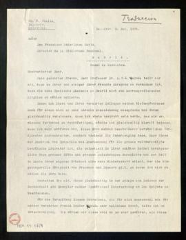 Traducción al alemán de la carta de Ch. N. Bialik a Francisco Rodríguez Marín