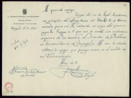 Carta de Juan Moneva y Puyol a Julio Casares en la que le pide que le envíen a Zaragoza un ejempl...