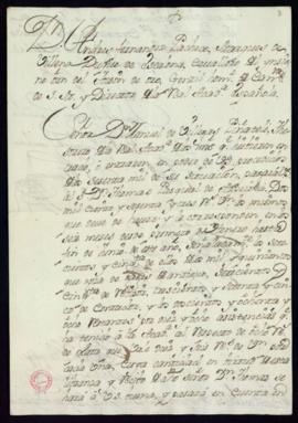 Libramiento de 2163 reales de vellón a favor de Tomás Pascual de Azpeitia