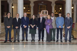 Reunión de la Real Academia Española y Cedro con la Comisión de Cultura del Congreso de los Diput...
