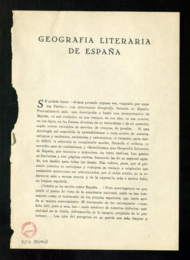 Geografía literaria de España