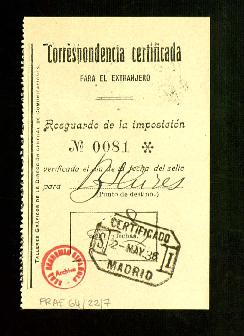 Resguardo de correo certificado a Buenos Aires