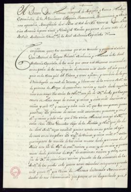 Certificación de las cuentas de 1739