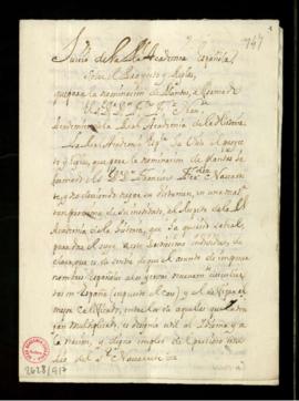 Copia del voto particular del conde de Torrepalma sobre el proyecto y reglas para la denominación...