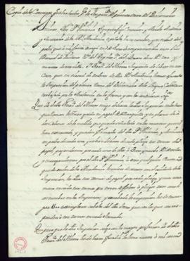 Copia del contrato para la impresión del primer tomo del Diccionario de Autoridades entre la Real...