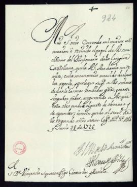 Carta de Álvaro de Castilla a Vincencio Squarzafigo de agradecimiento por el envío del primer tom...