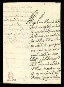Carta de Vincencio Squarzafigo a Tomás Pascual de Azpeitia por la que le convoca a la junta del 2...