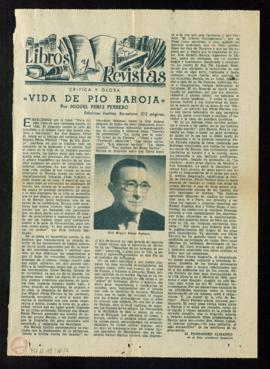 Vida de Pío Baroja, por Miguel Pérez Ferrero
