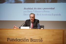Conferencia de Darío Villanueva en la Fundación Barrié de la Maza