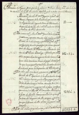 Certificación de los contadores de las cuentas del año 1728