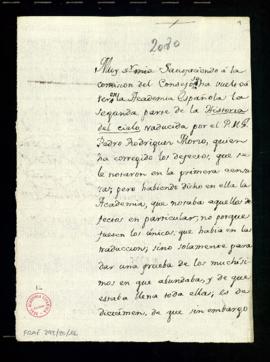Minuta de la carta [de Francisco Antonio de Angulo] a Antonio M[a]r[tíne]z Salazar en la que le c...