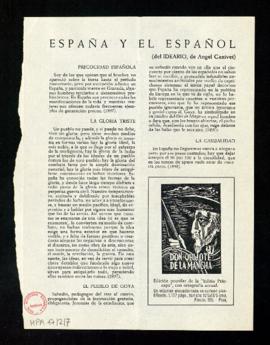 España y el español (del Ideario, de Ángel Ganivet)