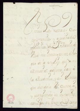 Carta de Juan [López] Pacheco a Lope Hurtado de Mendoza con la que adjunta un memorial de Martín ...
