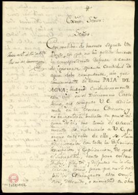 Carta de Pedro Francisco Domenech y Amaya al secretario [Manuel de Lardizábal y Uribe] sobre la d...