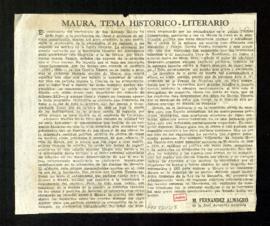 Maura, tema histórico-literario