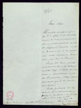 Carta de Ramón de Mesonero Romanos al secretario [Francisco Martínez de la Rosa] en la que agrade...