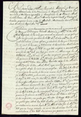 Certificación de las cuentas de 1739