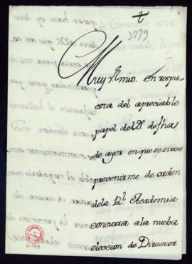 Carta de Casimiro de Ustáriz a Francisco Antonio de Angulo en la que excusa su asistencia a la ju...