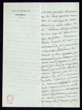 Carta de Manuel Bretón de los Herreros a Antonio Ferrer del Río en la que expresa su gratitud por...