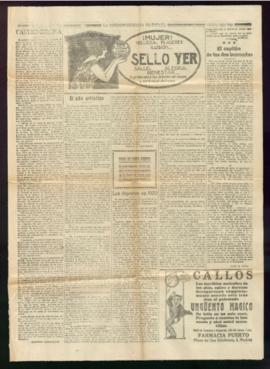 Páginas 3-6 de La Correspondencia de España de 30 de diciembre de 1922, con la noticia del fallec...