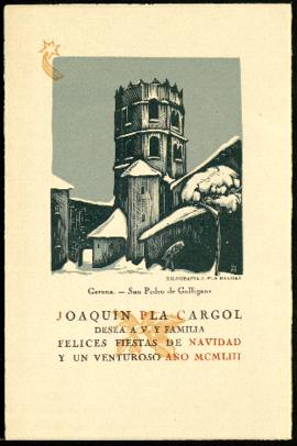 Felicitación de Navidad de Joaquín Pla Cargol