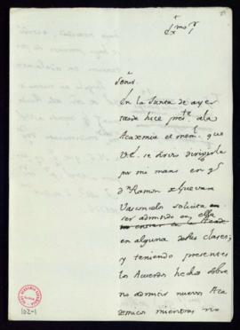 Minuta de la carta de Juan de Trigueros al duque de Alba [Fernando de Silva y Álvarez de Toledo] ...