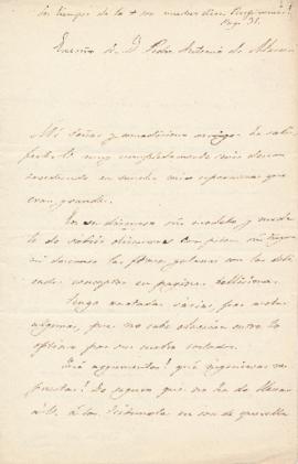 Carta del obispo de Jaén [Antolín Monescillo] a Pedro Antonio de Alarcón en la que le elogia y me...