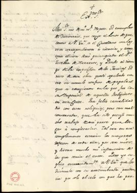 Oficio de Miguel de Manuel al marqués de Santa Cruz sobre los trabajos de edición que hizo para c...