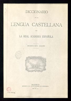 Fotocopias de la decimocuarta edición del Diccionario de la lengua castellana